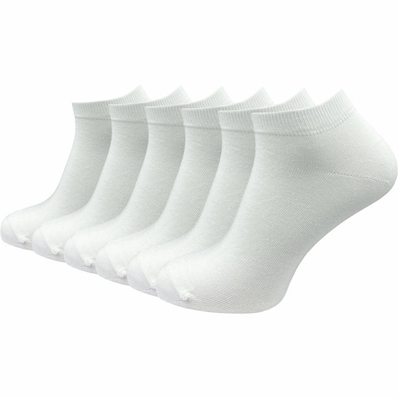 Sneaker Socken 100% reine Baumwolle Damen (6 Paar) - GAWILO