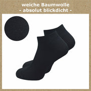 Sneaker Socken 100% reine Baumwolle Herren (10 Paar) - GAWILO
