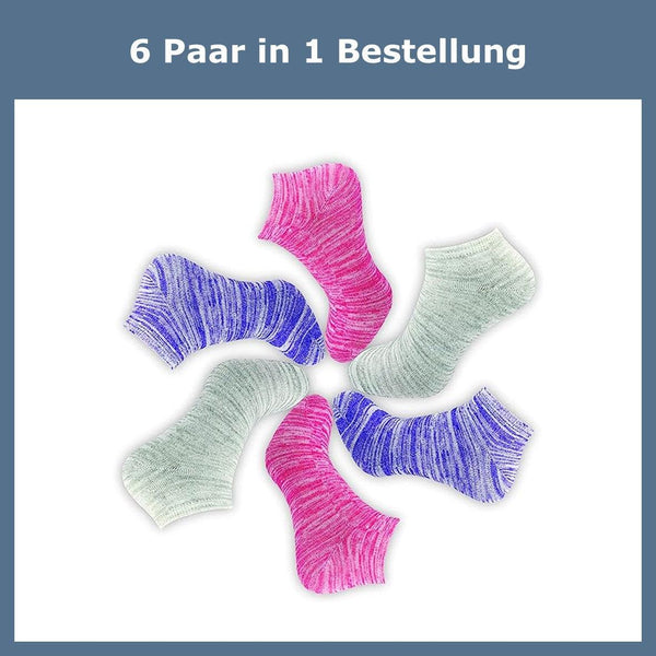 Sneaker Socken Damen (6 Paar) - GAWILO